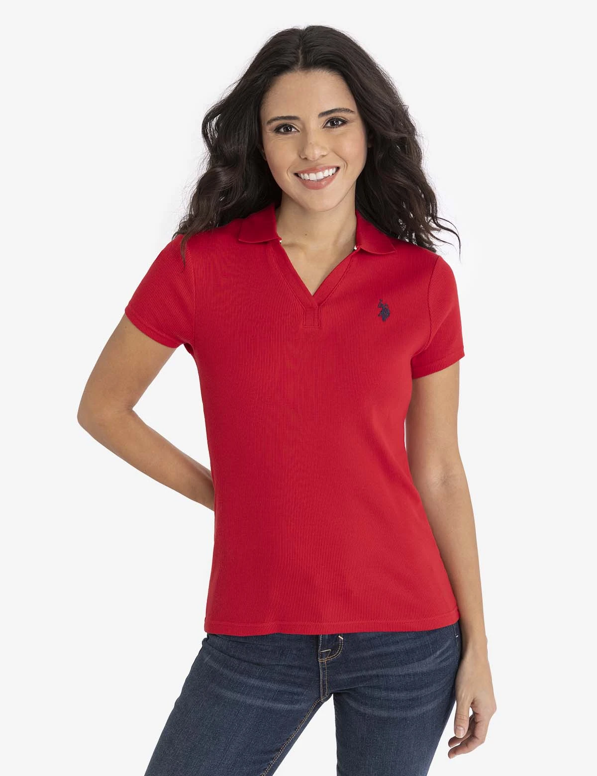 U.S. Polo Assn. SPLIT NECK RIBBED POLO SHIRT 3 U.S. Polo Assn. SPLIT NECK RIBBED POLO SHIRT