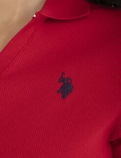 U.S. Polo Assn. SPLIT NECK RIBBED POLO SHIRT 23 U.S. Polo Assn. SPLIT NECK RIBBED POLO SHIRT -Modern Wear Shop 21585668 ERED 6308