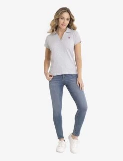 U.S. Polo Assn. SPLIT NECK RIBBED POLO SHIRT 29 U.S. Polo Assn. SPLIT NECK RIBBED POLO SHIRT -Modern Wear Shop 21585668 LGHT 6530