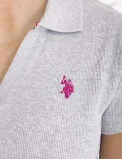 U.S. Polo Assn. SPLIT NECK RIBBED POLO SHIRT 28 U.S. Polo Assn. SPLIT NECK RIBBED POLO SHIRT -Modern Wear Shop 21585668 LGHT 6539