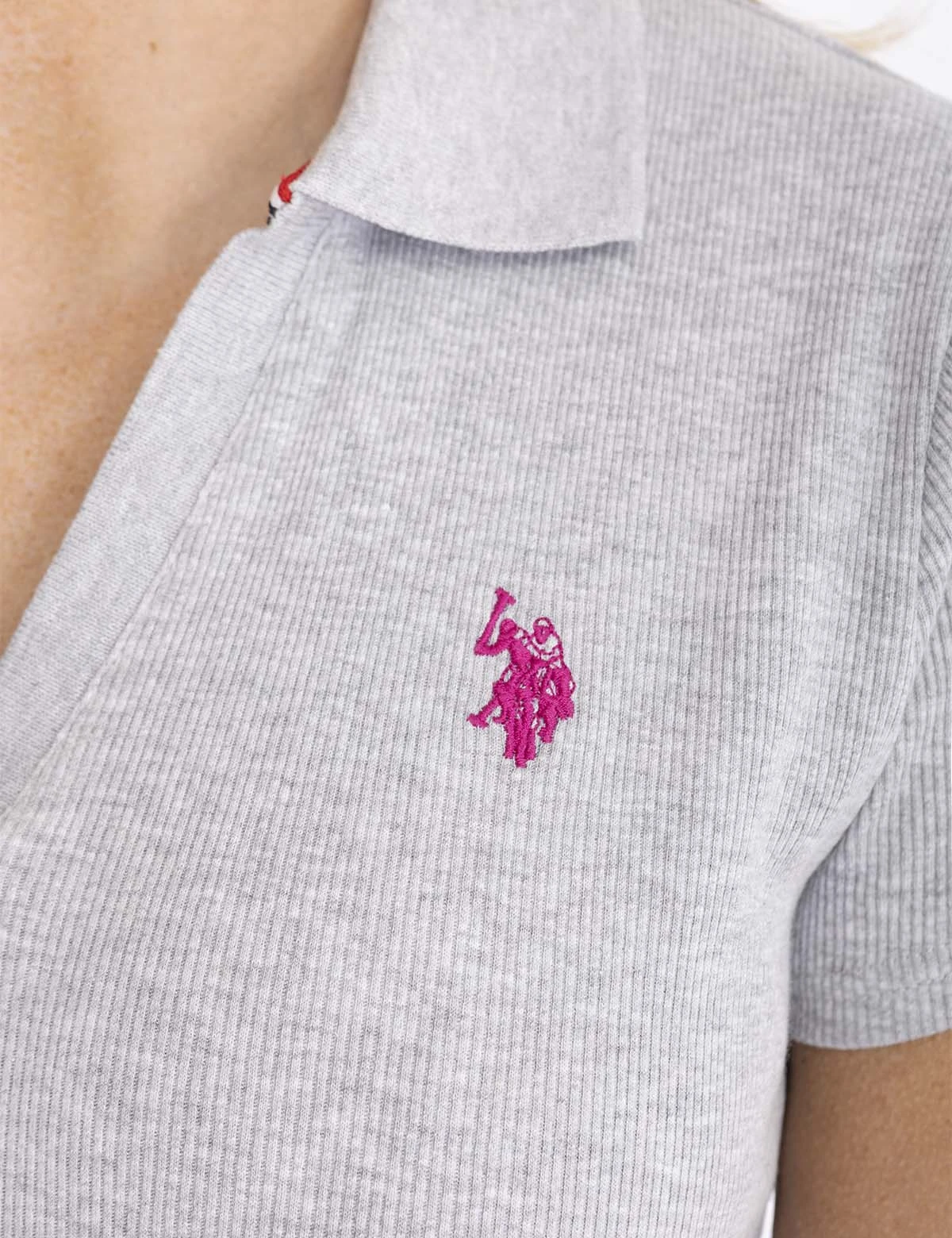 U.S. Polo Assn. SPLIT NECK RIBBED POLO SHIRT 9 U.S. Polo Assn. SPLIT NECK RIBBED POLO SHIRT - Image 7