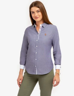 U.S. Polo Assn. LONG SLEEVE SOLID STRETCH OXFORD SHIRT