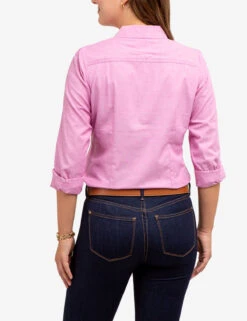 U.S. Polo Assn. LONG SLEEVE SOLID STRETCH OXFORD SHIRT -Modern Wear Shop 215859YI PKPZ 65193