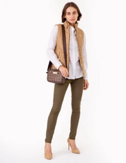 U.S. Polo Assn. LONG SLEEVE SOLID STRETCH OXFORD SHIRT -Modern Wear Shop 215859YI WHIT 72933