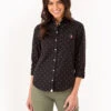 U.S. Polo Assn. DOT PRINT LONG SLEEVE POPLIN SHIRT