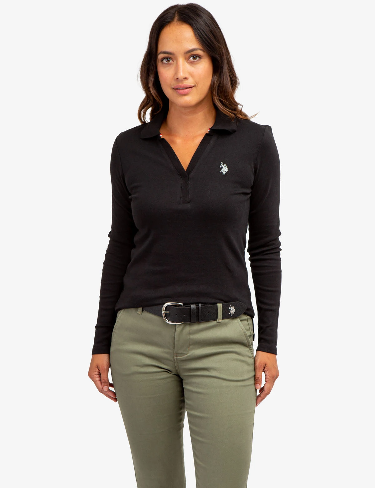 U.S. Polo Assn. SPLIT NECK RIBBED LONG SLEEVE POLO SHIRT 17 U.S. Polo Assn. SPLIT NECK RIBBED LONG SLEEVE POLO SHIRT - Image 15