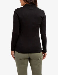 U.S. Polo Assn. SPLIT NECK RIBBED LONG SLEEVE POLO SHIRT 38 U.S. Polo Assn. SPLIT NECK RIBBED LONG SLEEVE POLO SHIRT -Modern Wear Shop 2158746E BLCK 65124