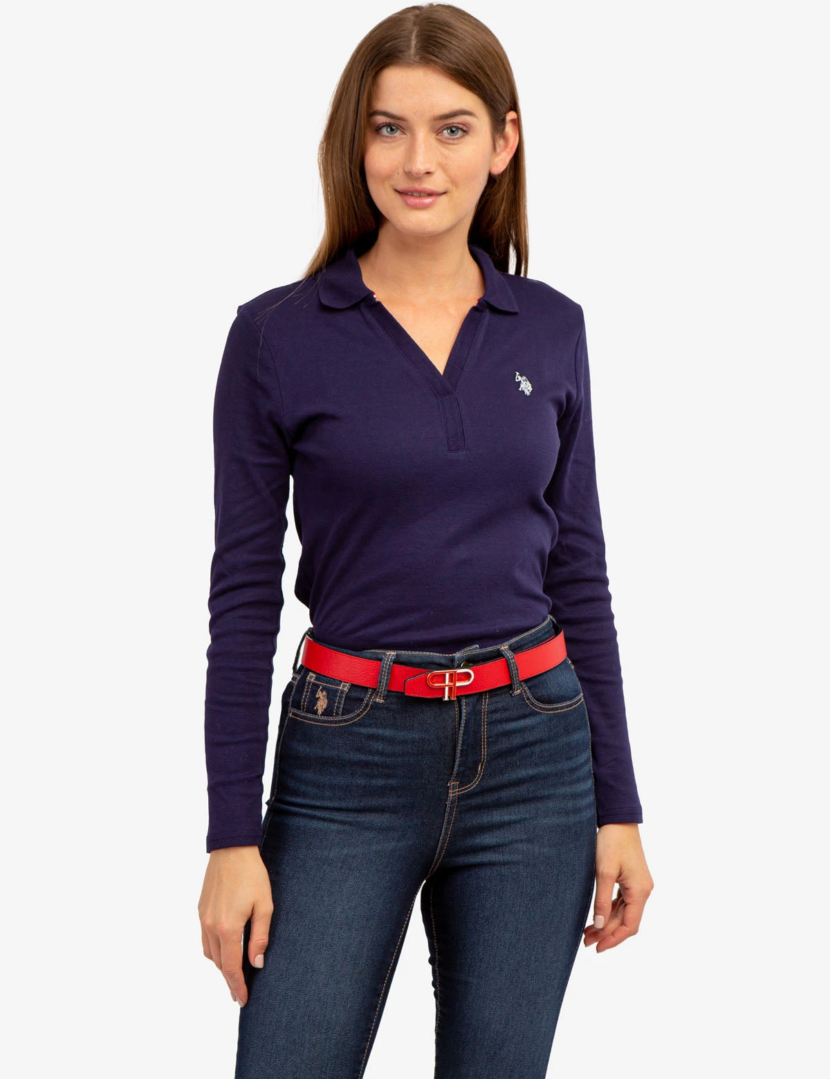 U.S. Polo Assn. SPLIT NECK RIBBED LONG SLEEVE POLO SHIRT 21 U.S. Polo Assn. SPLIT NECK RIBBED LONG SLEEVE POLO SHIRT - Image 19