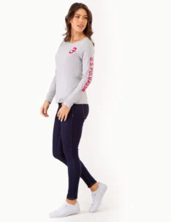 LONG SLEEVE U.S. POLO ASSN. GRAPHIC T-SHIRT -Modern Wear Shop 2158761D LTGY 79961