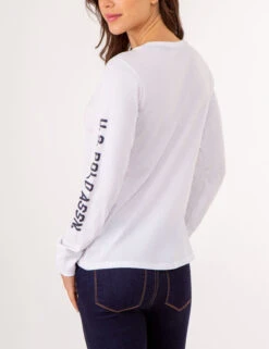 LONG SLEEVE U.S. POLO ASSN. GRAPHIC T-SHIRT -Modern Wear Shop 2158761D WHIT 79948