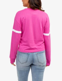 U.S. Polo Assn. LONG SLEEVE USPA APPLIQUE CROPPED T-SHIRT -Modern Wear Shop 2158771D PKPZ 64674