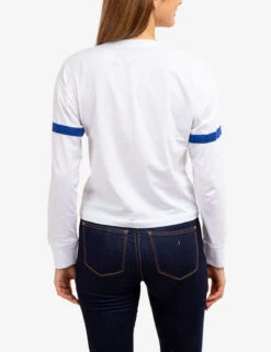 U.S. Polo Assn. LONG SLEEVE USPA APPLIQUE CROPPED T-SHIRT -Modern Wear Shop 2158771D WHIT 64652