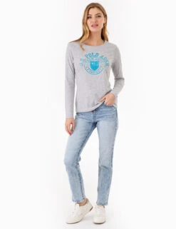 U.S. Polo Assn. LONG SLEEVE ARCH PRINT T-SHIRT -Modern Wear Shop 2158781H LGHT 77217