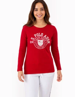U.S. Polo Assn. LONG SLEEVE ARCH PRINT T-SHIRT -Modern Wear Shop 2158781H RYTR 77414