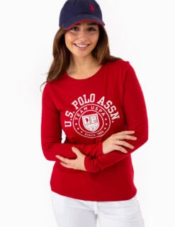 U.S. Polo Assn. LONG SLEEVE ARCH PRINT T-SHIRT -Modern Wear Shop 2158781H RYTR 77421