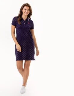 U.S. Polo Assn. DOT POLO DRESS 18 U.S. Polo Assn. DOT POLO DRESS -Modern Wear Shop 215882ZH EVBL 3293