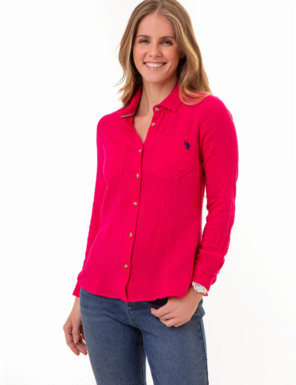 U.S. Polo Assn. TEXTURED BUTTON-UP LONG SLEEVE SHIRT 5 U.S. Polo Assn. TEXTURED BUTTON-UP LONG SLEEVE SHIRT - Image 3