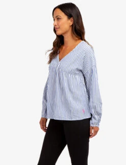 U.S. Polo Assn. STRIPE POETIC V-NECK TOP 8 U.S. Polo Assn. STRIPE POETIC V-NECK TOP -Modern Wear Shop 215887ZF EVBL 65345