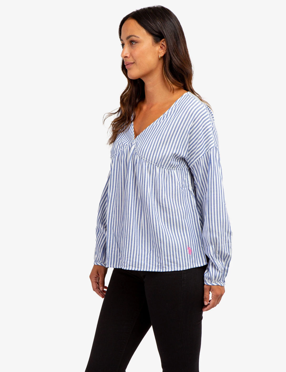 U.S. Polo Assn. STRIPE POETIC V-NECK TOP 5 U.S. Polo Assn. STRIPE POETIC V-NECK TOP - Image 3