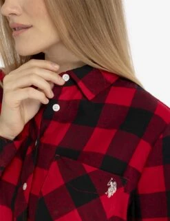 U.S. Polo Assn. FLANNEL BUFFALO PLAID LONG SLEEVE SHIRT -Modern Wear Shop 215896GA ERED 2734