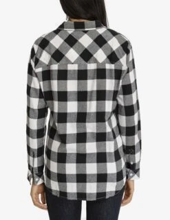 U.S. Polo Assn. FLANNEL BUFFALO PLAID LONG SLEEVE SHIRT -Modern Wear Shop 215896GA WHIT 2703