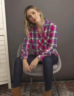 U.S. Polo Assn. FLANNEL PLAID LONG SLEEVE SHIRT -Modern Wear Shop 215898GA HSDF 14796copy