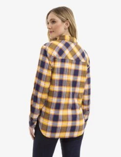 U.S. Polo Assn. FLANNEL PLAID LONG SLEEVE SHIRT -Modern Wear Shop 215898GA HUDG 15068