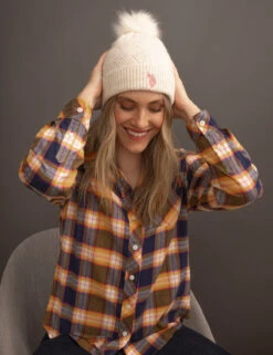 U.S. Polo Assn. FLANNEL PLAID LONG SLEEVE SHIRT -Modern Wear Shop 215898GA HUDG 15085copy