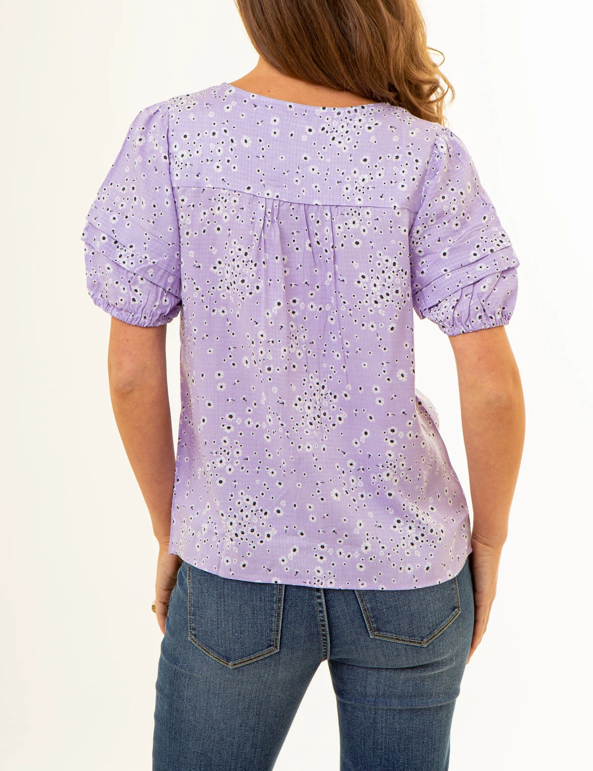U.S. Polo Assn. VOLUME SLEEVE FLORAL TOP 6 U.S. Polo Assn. VOLUME SLEEVE FLORAL TOP - Image 4