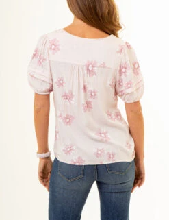 U.S. Polo Assn. VOLUME SLEEVE FLORAL TOP 20 U.S. Polo Assn. VOLUME SLEEVE FLORAL TOP -Modern Wear Shop 215901Z8 SFLB 86011