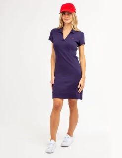 U.S. Polo Assn. SPLIT NECK POLO DRESS -Modern Wear Shop 21590468 EVBL 66621