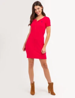 U.S. Polo Assn. SHORT SLEEVE HENLEY DRESS