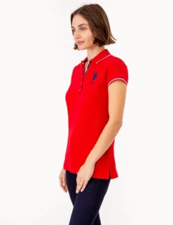 U.S. Polo Assn. SIGNATURE STRIPE PLACKET POLO SHIRT -Modern Wear Shop 215911ZH ERED 72696