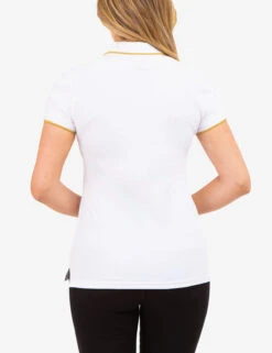 U.S. Polo Assn. LUREX SCRIPT TIPPED POLO SHIRT -Modern Wear Shop 215913ZH WHIT 83918
