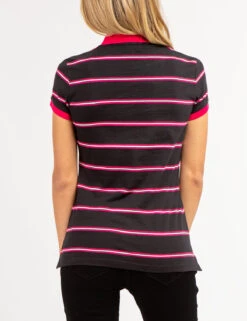 U.S. Polo Assn. HORIZONTAL MULTI STRIPED POLO SHIRT -Modern Wear Shop 2159191N BLCK 66107