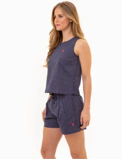 U.S. Polo Assn. SLEEVELESS LINEN CROP TOP 9 U.S. Polo Assn. SLEEVELESS LINEN CROP TOP -Modern Wear Shop 215971RA EVBL 86228