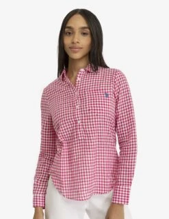 U.S. Polo Assn. LONG SLEEVE POPOVER SHIRT WITH POCKET -Modern Wear Shop 215984NA FUFD 3705