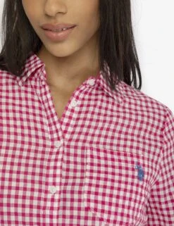 U.S. Polo Assn. LONG SLEEVE POPOVER SHIRT WITH POCKET -Modern Wear Shop 215984NA FUFD 3706