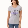 U.S. Polo Assn. USPA CREST SEMI SCOOP GRAPHIC T-SHIRT -Modern Wear Shop 2159942J LGHT 3518