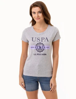 U.S. Polo Assn. USPA CREST SEMI SCOOP GRAPHIC T-SHIRT