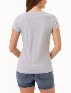 U.S. Polo Assn. USPA CREST SEMI SCOOP GRAPHIC T-SHIRT -Modern Wear Shop 2159942J LGHT 3520