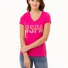 U.S. Polo Assn. CASCADING GRAPHIC V-NECK T-SHIRT