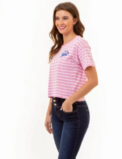 U.S. Polo Assn. VARSITY DUAL STRIPE RINGER T-SHIRT -Modern Wear Shop 2159961F BGPK 86105