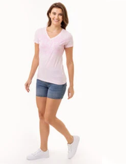 U.S. Polo Assn. TONAL FLORAL V-NECK T-SHIRT -Modern Wear Shop 2159982J CTCN 3470