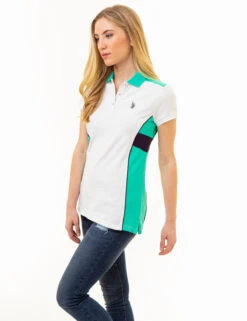 U.S. Polo Assn. SIDESEAM PANEL COLORBLOCK POLO SHIRT -Modern Wear Shop 216096ZH PLGN 85963