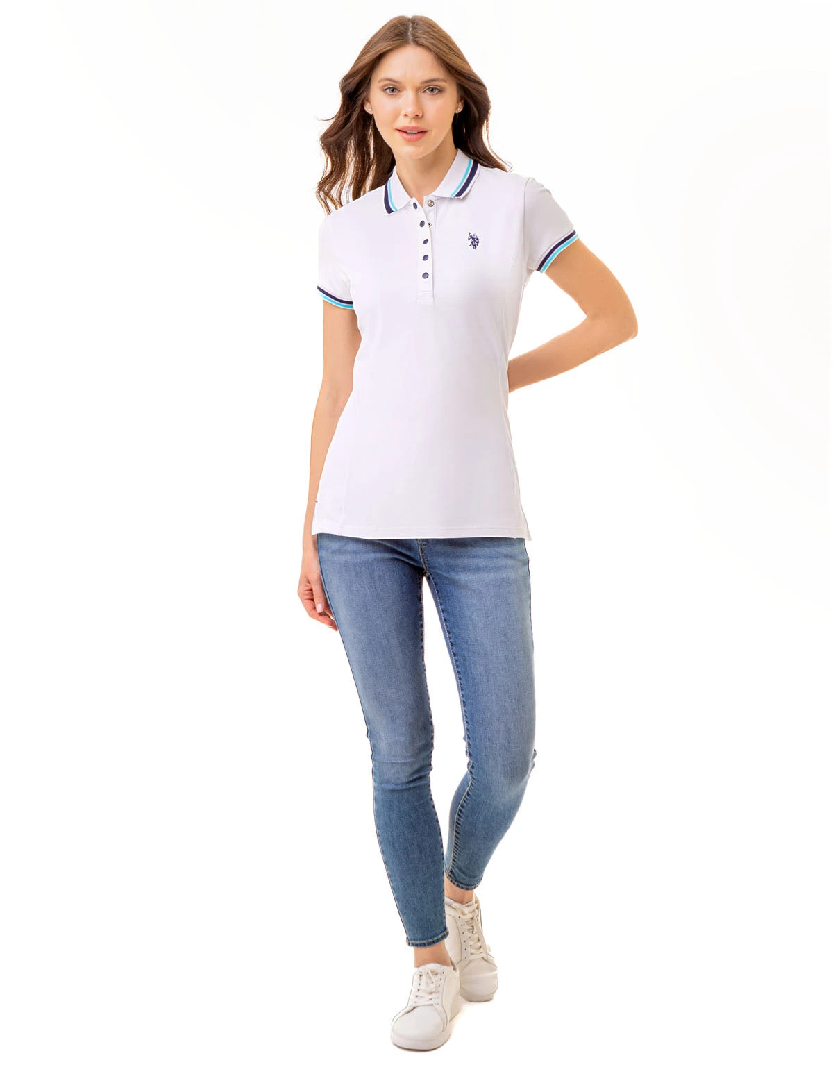U.S. Polo Assn. PRINCESS SIDE SEAM TIPPED POLO SHIRT 12 U.S. Polo Assn. PRINCESS SIDE SEAM TIPPED POLO SHIRT - Image 10
