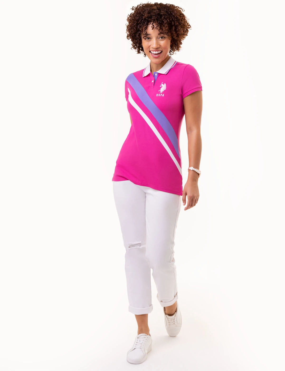 U.S. Polo Assn. DIAGONAL DOUBLE SASH POLO SHIRT 9 U.S. Polo Assn. DIAGONAL DOUBLE SASH POLO SHIRT - Image 7