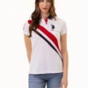 U.S. Polo Assn. DIAGONAL DOUBLE SASH POLO SHIRT -Modern Wear Shop 216104ZH WHIT 0844