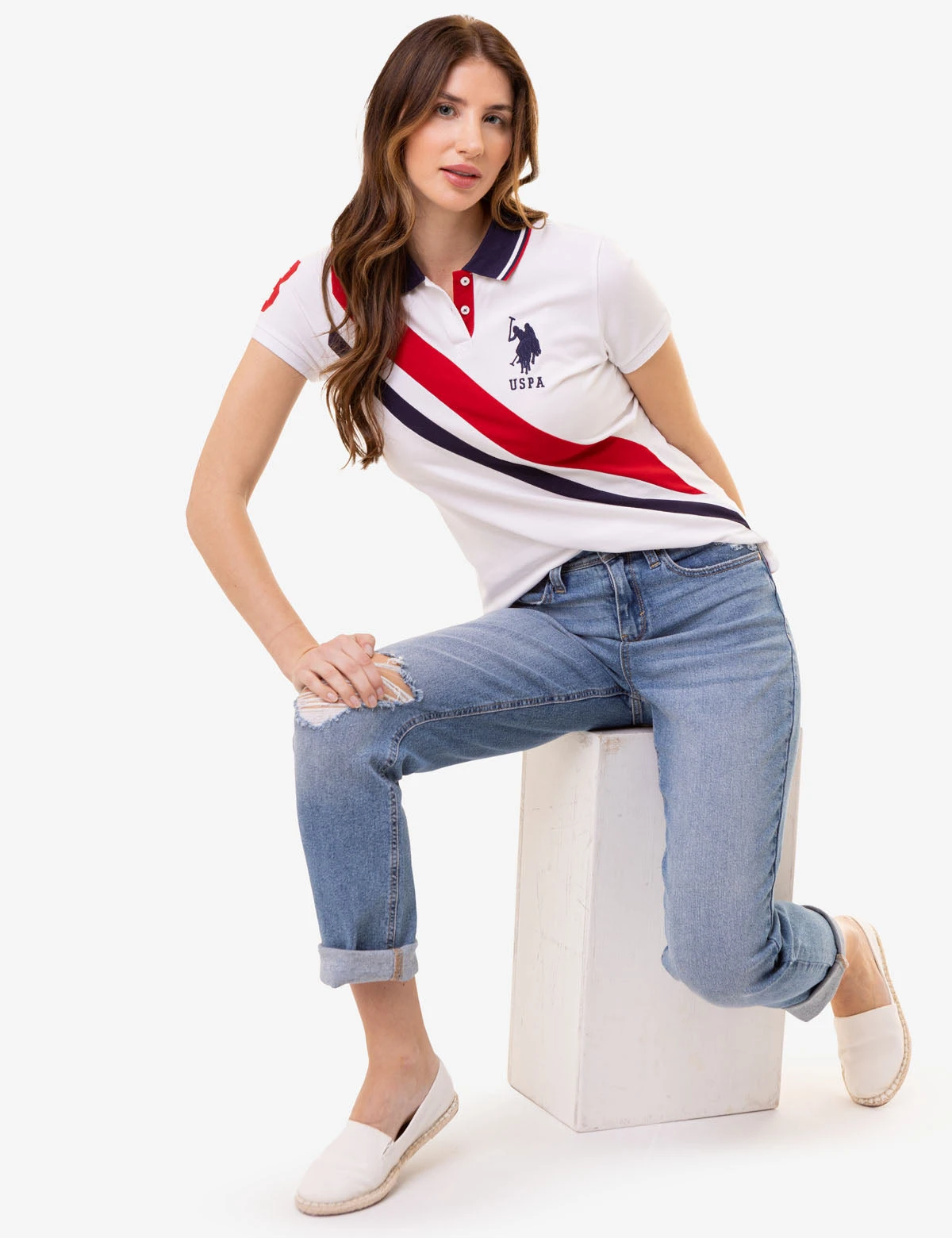 U.S. Polo Assn. DIAGONAL DOUBLE SASH POLO SHIRT 6 U.S. Polo Assn. DIAGONAL DOUBLE SASH POLO SHIRT - Image 4