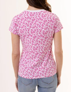 U.S. Polo Assn. ALL OVER FLORAL PRINT CREW NECK T-SHIRT -Modern Wear Shop 21616806 CTCN 1493